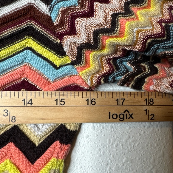 Missoni Multicolor Chevron Cardigan, xl - Picture 6 of 8